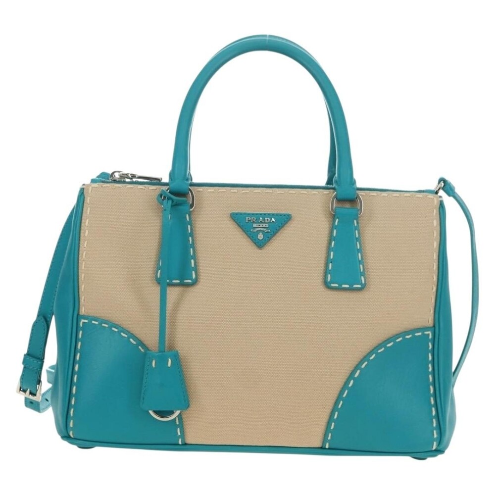 Prada Saffiano Galleria Handbag Blue